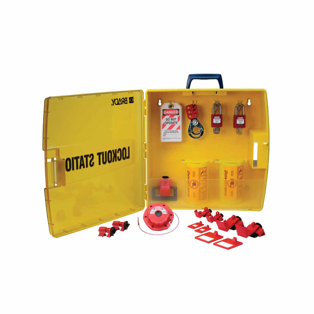 Ready Access Electrical Lockout Station with Safety Padlocks
