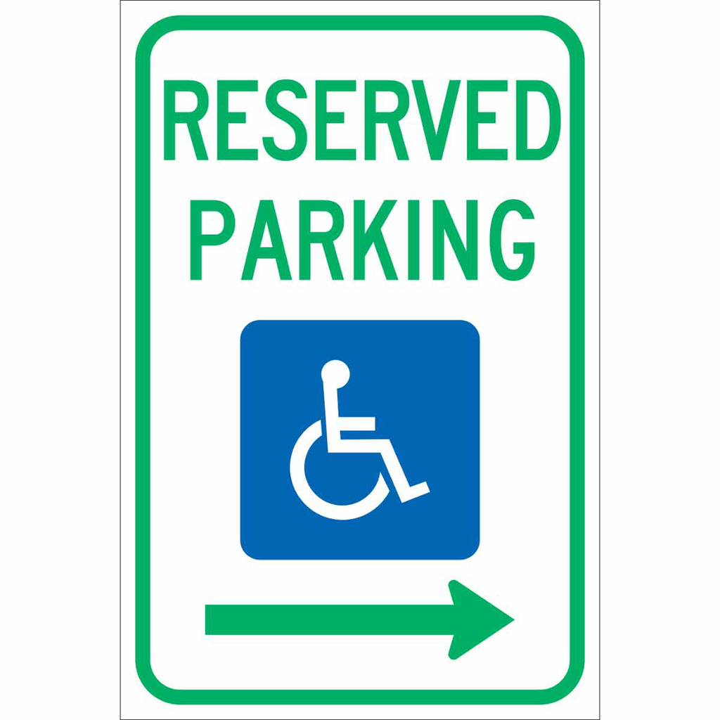 Reserved Parking Sign