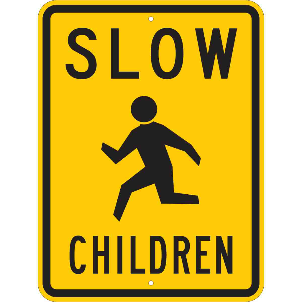 SLOW Children Sign