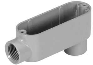 Rigid and IMC Conduit Body, Type LB, Aluminum, Size 1-1/2 Inch