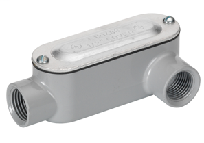 Rigid and IMC Conduit Body, Type LL, Aluminum, Cover and Gasket, Size 3-1/2 Inch