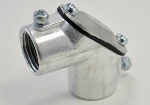 Aluminum 1/2" Set Screw Coupling Pull Elbows