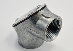 Bridgeport 82-DC 3/4" Rigid Pull Elbow, Threaded, Die Cast