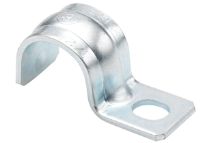 Bridgeport 903-S 1" 1-Hole Pipe Strap, Rigid, Steel