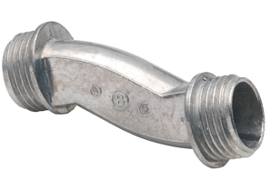 Bridgeport 1524-DC 1-1/2" Offset Nipple, Die Cast