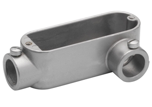 EMT Conduit Body, Type LL, Set Screw, Aluminum, Size 2 Inch
