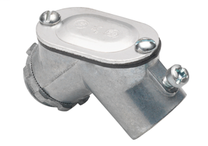 Set Screw Connector Pull Elbow, Zinc Die Cast, Size 1/2 Inch
