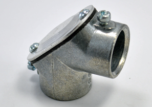 Set Screw Coupling Pull Elbow, Zinc Die Cast, Size 3/4 Inch