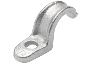 Strap, One Hole Pipe, Aluminum, Size 1 1/2 Inch