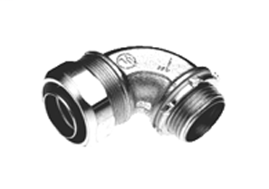Connector, Liquid Tight, 90°, US Steel, Size 2 Inch, Insulated Throat
