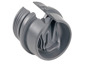 Bridgeport 616-NMD 1/2" Snap-In Connector, Barrel Type Dual Cable NM-B, Plastic