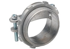 Bridgeport 666-DC2 2" Round Cable Connector, 2-Screw, Strap, NM/SE, Die Cast