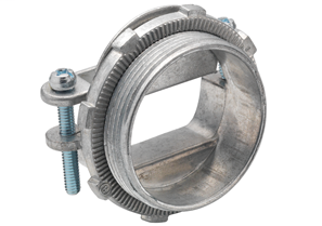 Bridgeport 676-DC2 2" Oval Cable Connector, 2-Screw, Strap, NM/SE, Die Cast