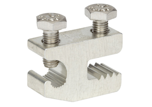 Bridgeport Fittings ALI-SLR is an Aluminum and Copper Lay-in Lug that was designed for use with Solar racking and support structures of 1/4" width or less. Lug conductor range: Aluminum or Copper #4-#14 AWG