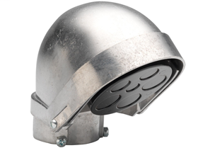 Entrance Cap, Set Screw, Two Screws, Aluminum, Size 4 Inch