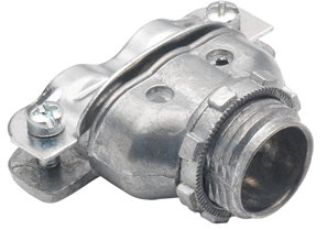 Connector, Duplex, Malleable Iron, Flex Size 3/8 Inch