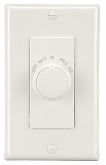 Series Fan Wall Control for Ventilation Fans in White