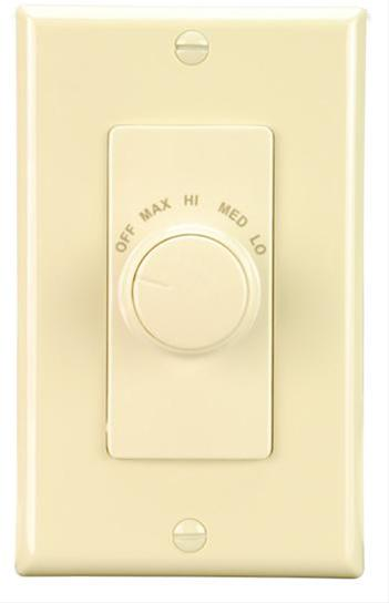 Fan Wall Control for Ventilation Fans in Ivory