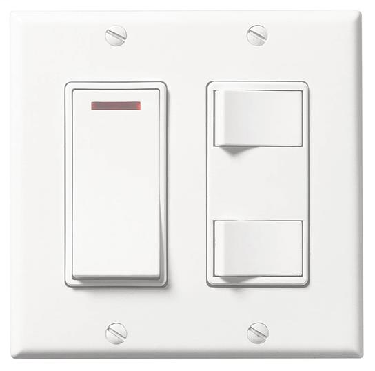 Product image for BROAN P685WL 2-Gang Control. One sm