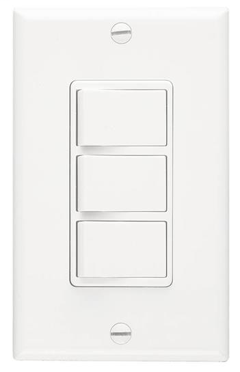 Broan P66W 3 Function Control 1-Gang Opening Broan P66W 3 Function Control 1-Gang Opening