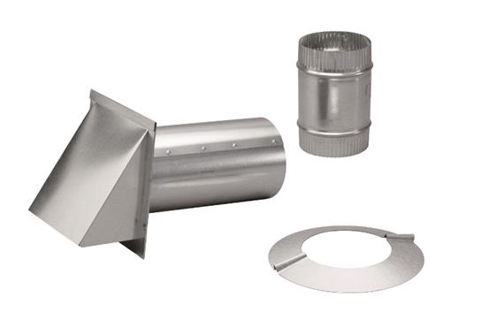 Pressure Relief Damper with Wall Cap and 6" Collar