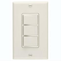 Product image for Broan 66V 15-20 Amp 120 VAC 1-Gang Ivory Plastic Wallplate 3-Function Control Switch