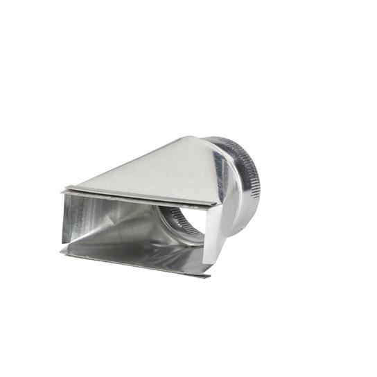 Transition for 6" to 3-1/4" x 10" Duct for Range Hoods and Bath Ventilation Fans