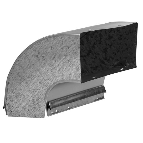 90-degree Elbow Transition for Range Hoods and Bath Ventilation Fans