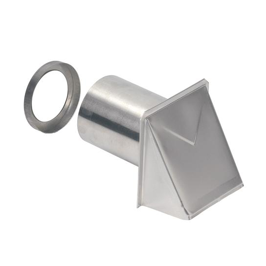 Wall Cap, Aluminum, 4" Round Duct