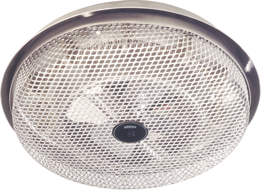 Product image for Broan 154 10.7 Amp 120 Volt 1250 W 9-13/16 x 1-3/4 Inch Aluminum Satin Grille Ceiling Heater