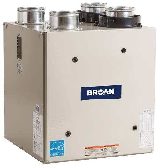 Energy Star Heat Recovery Ventilator with Top Ports
