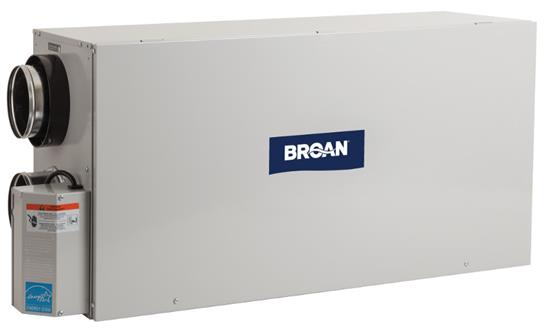 The Broan HRVH100SE Heat Recovery Ventilator with HEPA Filtration