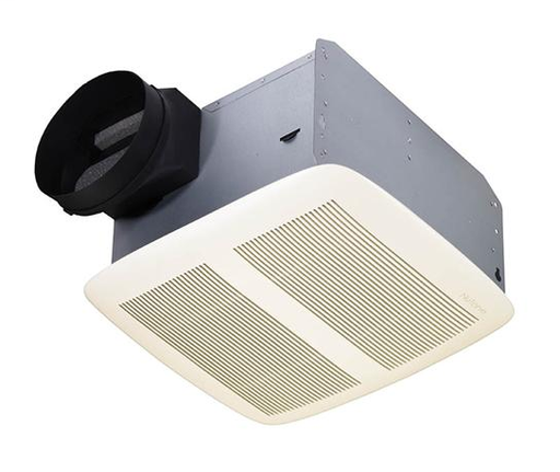 Product image for Broan QTXEN050 0.3 Amp 50 CFM 0.3 Sones 13 x 14 Inch Grille Ventilation Fan