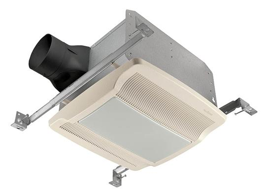 Quiet 110 CFM Ventilation Fan/Light, with White grille, ENERGY STAR Qualified