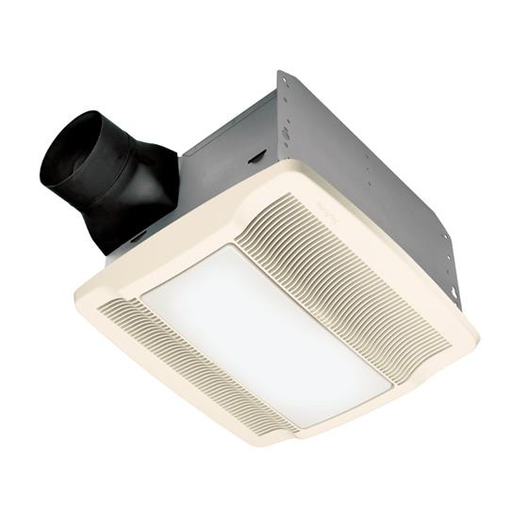 Product image for Broan QTRN080L 1.6 Amp 80 CFM 1 Sones 13 x 14 Inch Grille Ventilation Fan with Lamp