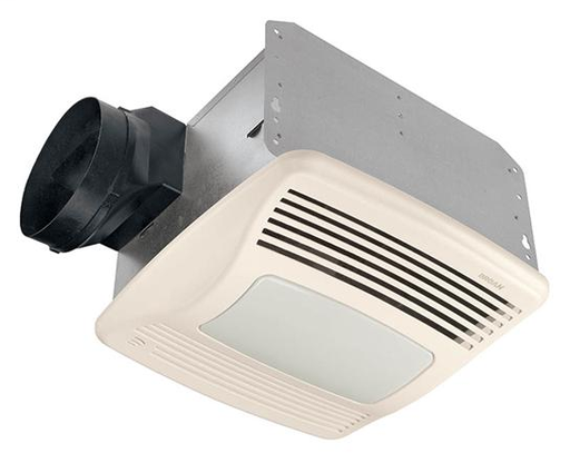 Product image for Broan QTXN110SL 1 Amp 110 CFM 0.9 Sones 12-7/8 x 13-3/4 Inch Grille Ventilation Fan with Lamp