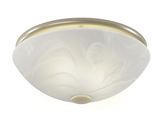 Decorative Fan Light, Corrosion Resistant Brushed Nickel Finish, ENERGY STAR Qualified