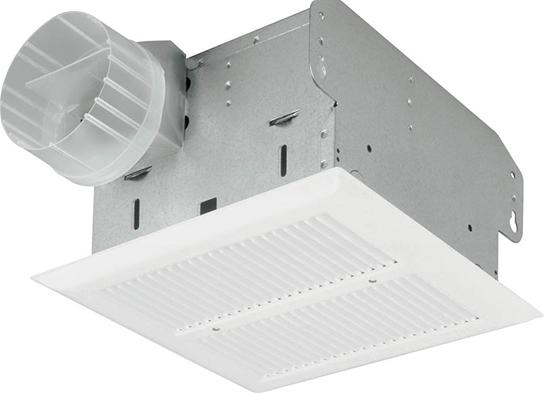 Heavy Duty Fan, 80CFM Ventilation Fan with White Grille