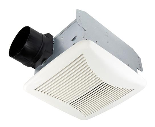 Product image for Broan 80NT 0.3 Amp 80 CFM 2 Sones 10-1/2 x 10-1/8 Inch Grille Black Ventilation Fan