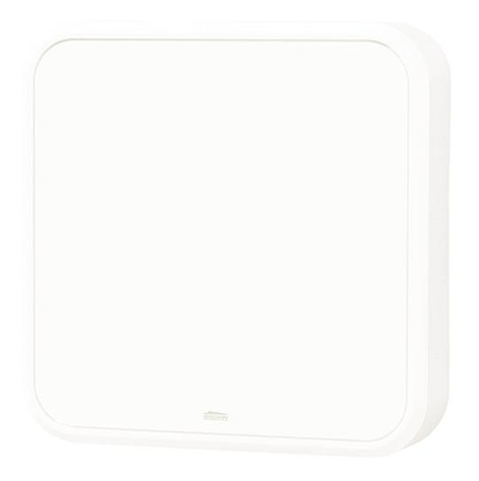 Decorative Wired Door Chime, 8-3/8"w x 8-3/8"h x 2"d, in White