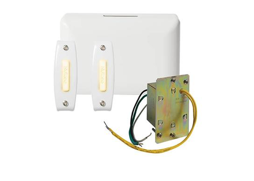 Product image for Broan BK142LWH 2-Note 16 Volt 6-3/4 x 2-1/4 x 4-3/8 Inch Door Chime