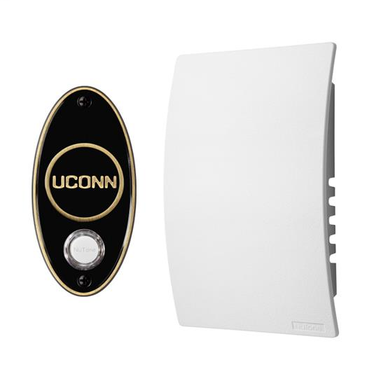University of Connecticut College Pride Doorbell Kit (Antique Brass)