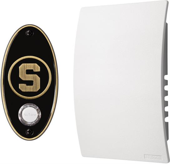 Michigan State College Pride Doorbell Kit (Antique Brass)
