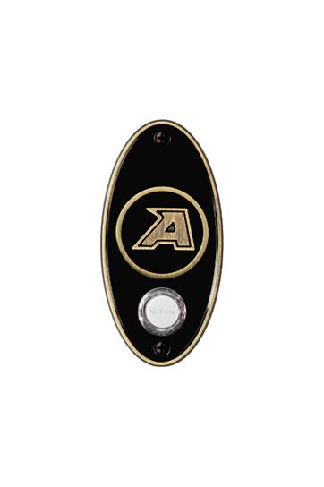 U.S. Military Academy Doorbell Pushbutton (Antique Brass)