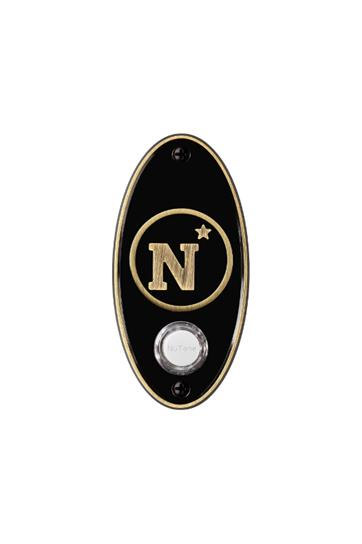 U.S. Naval Academy Doorbell Pushbutton (Antique Brass)