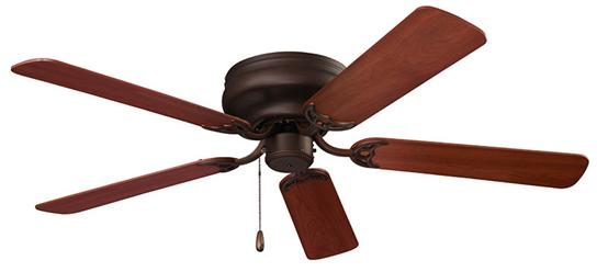 Hugger Series Ceiling Fan, 52" Diameter, in Oil-Rubbed Bronze Finish
