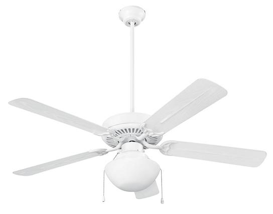 Outdoor Series Ceiling Fan, 52" Diameter, in White Finish