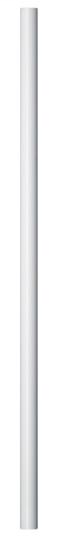 Downrod for Outdoor Ceiling Fans, 12" Length, 1/2" Diameter, in Outdoor White