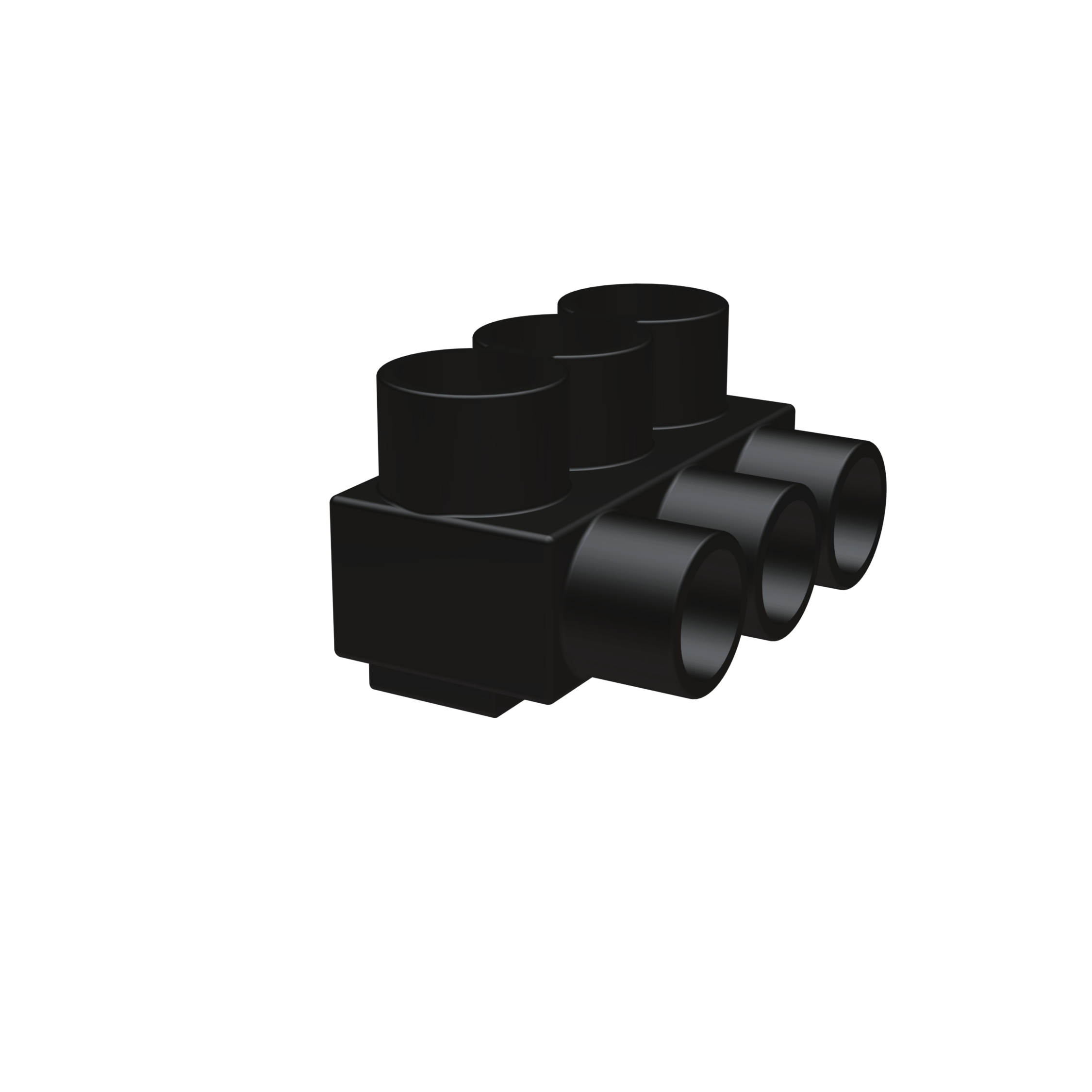 UV Rated Plastisol Covered Al Distribution Connectors, 1-Sided Entry, 8 Ports, #14 - 2/0 AWG, 600 V, 3/16" Hex