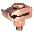 Cu Mechanical Ground Connector, 4 AWG-2/0 AWG, 1/2 IN Stud, Cable to Bar, Bar Thickness from 1/4" To 1/2"